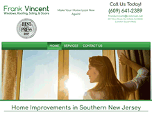 Tablet Screenshot of frankvincentwindows.com
